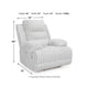 Becca Zero Wall Power Recliner Chair w USB | Pillow Arms | Gray Corduroy