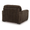 Addy Oversized Chair w 1 Pillow | Foam Fill Chocolate Brown Corduroy