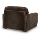 Addy Oversized Chair w 1 Pillow | Foam Fill Chocolate Brown Corduroy