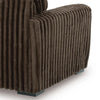 Addy Oversized Chair w 1 Pillow | Foam Fill Chocolate Brown Corduroy
