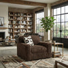 Addy Oversized Chair w 1 Pillow | Foam Fill Chocolate Brown Corduroy