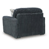 Addy Oversized Chair w 1 Pillow | Track Arms | Foam Fill Dark Gray Corduroy