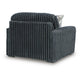 Addy Oversized Chair w 1 Pillow | Track Arms | Foam Fill Dark Gray Corduroy