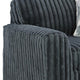 Addy Oversized Chair w 1 Pillow | Track Arms | Foam Fill Dark Gray Corduroy