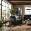Addy Oversized Chair w 1 Pillow | Track Arms | Foam Fill Dark Gray Corduroy