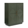 Giri Accent Cabinet | 2 Doors | 2 Adjustable Shelves | Dark Green 48"