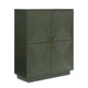 Giri Accent Cabinet | 2 Doors | 2 Adjustable Shelves | Dark Green 48"