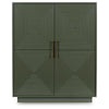 Giri Accent Cabinet | 2 Doors | 2 Adjustable Shelves | Dark Green 48"