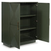 Giri Accent Cabinet | 2 Doors | 2 Adjustable Shelves | Dark Green 48"
