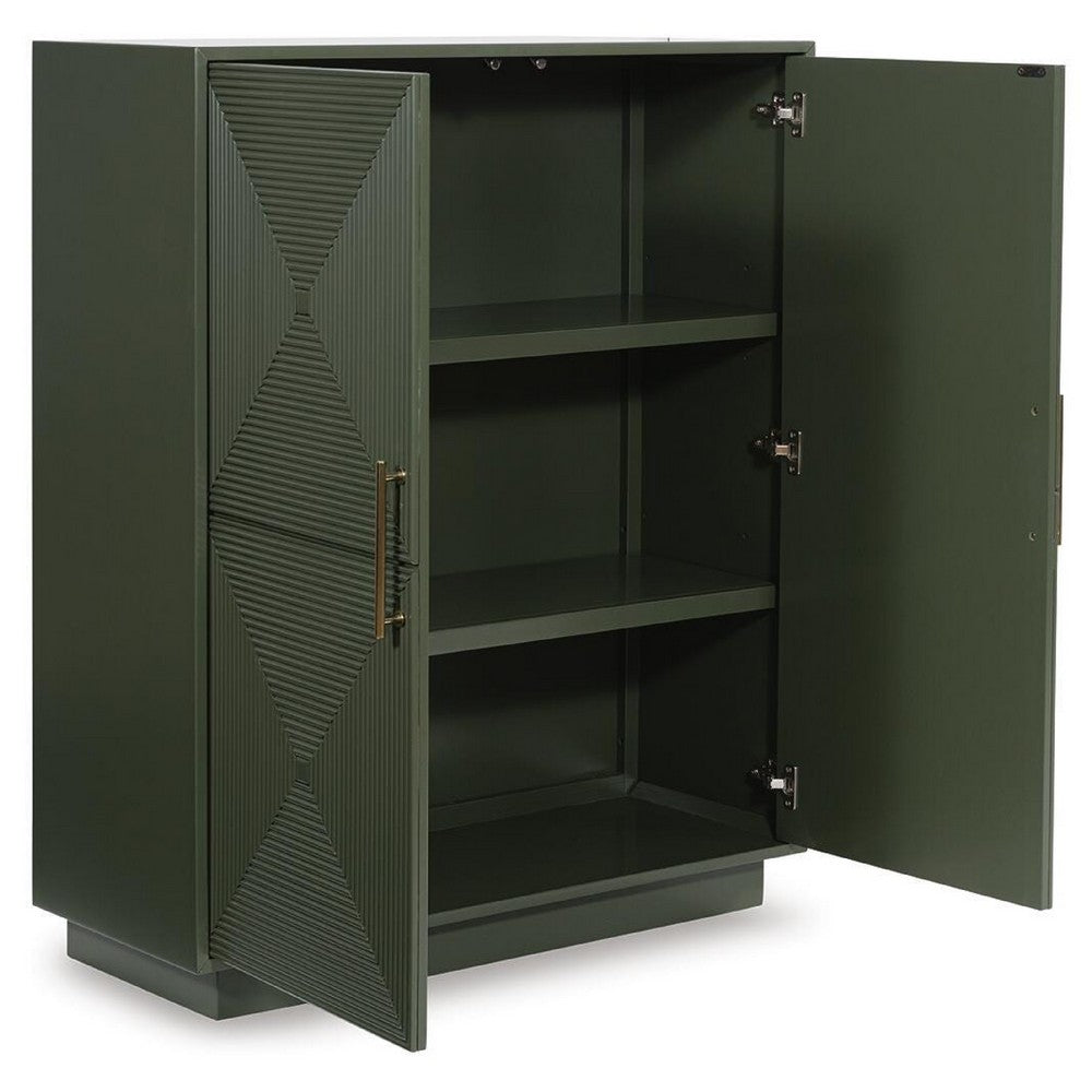 Giri Accent Cabinet | 2 Doors | 2 Adjustable Shelves | Dark Green 48"