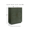 Giri Accent Cabinet | 2 Doors | 2 Adjustable Shelves | Dark Green 48"