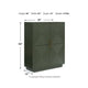 Giri Accent Cabinet | 2 Doors | 2 Adjustable Shelves | Dark Green 48"