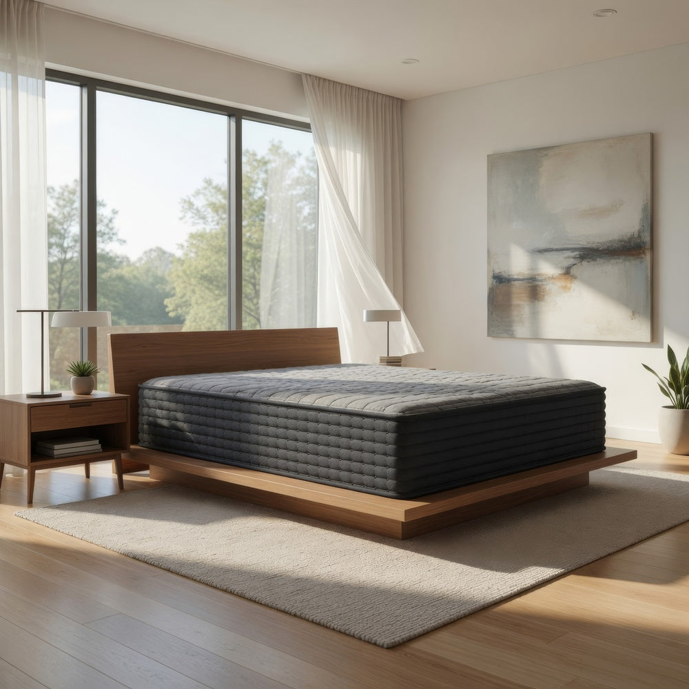 Garry Hybrid Queen Mattress with Gel Memory Foam | Gray Fabric 12"