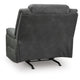 Nicky Rocker Recliner Chair with One Pull Motion | Shadow Faux Leather