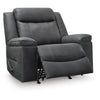 Nicky Rocker Recliner Chair with One Pull Motion | Shadow Faux Leather