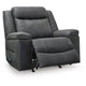 Nicky Rocker Recliner Chair with One Pull Motion | Shadow Faux Leather