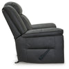 Nicky Rocker Recliner Chair with One Pull Motion | Shadow Faux Leather