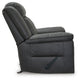 Nicky Rocker Recliner Chair with One Pull Motion | Shadow Faux Leather