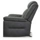 Nicky Rocker Recliner Chair with One Pull Motion | Shadow Faux Leather