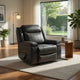 Nicky Rocker Recliner Chair with One Pull Motion | Shadow Faux Leather