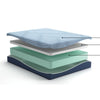 Ammy California King Mattress with Firm Support | Memory Foam | Blue 10"