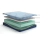 Ammy California King Mattress with Firm Support | Memory Foam | Blue 10"