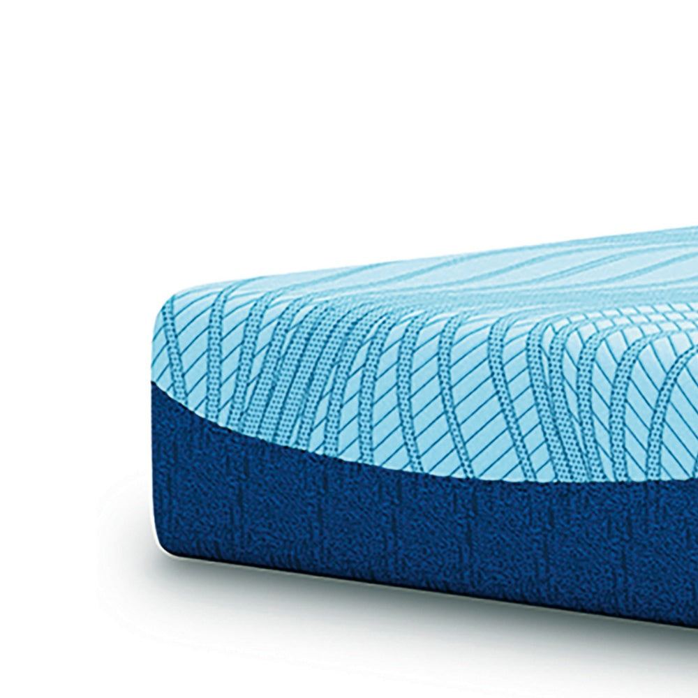Ammy California King Mattress with Firm Support | Memory Foam | Blue 10"