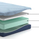Ammy California King Mattress with Firm Support | Memory Foam | Blue 10"