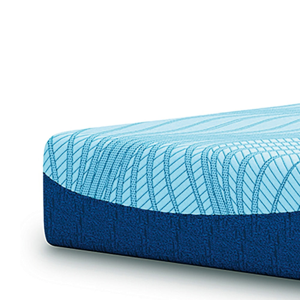 Ammy King Mattress with Firm Support | Memory Foam | Light Blue 10"