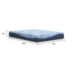 Ammy King Mattress with Firm Support | Memory Foam | Light Blue 10"