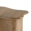 Anvy Accent Coffee Table | Set of 2 | Abstract Design | Brown Mango Wood