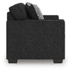 Jez Loveseat with LED Lighting and Nailhead Trim | Coal Chenille 60"