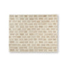 Lisa Hand Tufted Large Area Rug | Brick Pattern | Tan Wool-Polyester 8x10