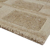 Lisa Hand Tufted Large Area Rug | Brick Pattern | Tan Wool-Polyester 8x10