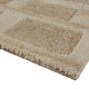 Lisa Hand Tufted Large Area Rug | Brick Pattern | Tan Wool-Polyester 8x10