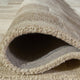 Lisa Hand Tufted Large Area Rug | Brick Pattern | Tan Wool-Polyester 8x10