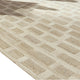 Lisa Hand Tufted Large Area Rug | Brick Pattern | Tan Wool-Polyester 8x10