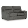 Yido Loveseat with Black Non-Skid Legs | Padded Arms | Mineral Polyester 72"