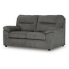 Yido Loveseat with Black Non-Skid Legs | Padded Arms | Mineral Polyester 72"