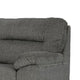 Yido Loveseat with Black Non-Skid Legs | Padded Arms | Mineral Polyester 72"