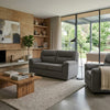Yido Loveseat with Black Non-Skid Legs | Padded Arms | Mineral Polyester 72"