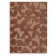 Perry Large Area Rug | Geometric Accents | Hand-Tufted Clay Polyester 8x10