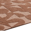 Perry Large Area Rug | Geometric Accents | Hand-Tufted Clay Polyester 8x10
