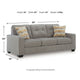 Bonny Sofa with Track Arms and Accent Pillows | Iron Polyester 88"