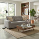 Bonny Sofa with Track Arms and Accent Pillows | Iron Polyester 88"