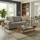 Bonny Sofa with Track Arms and Accent Pillows | Iron Polyester 88"
