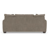 Teu Transitional Sofa with Striped Accent Pillows | Brown-Gray Chenille 90"