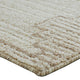 Emery Table-Tufted Large Rug with Stepped Border | Brown-Beige Wool 8x10