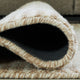 Emery Table-Tufted Large Rug with Stepped Border | Brown-Beige Wool 8x10