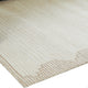 Emery Table-Tufted Large Rug with Stepped Border | Brown-Beige Wool 8x10